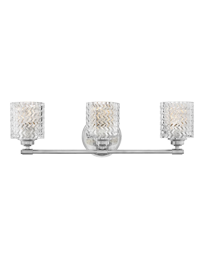 Hinkley Elle Bath Bar Vanity Lights Hinkley Chrome 6.5x24.0x7.5 