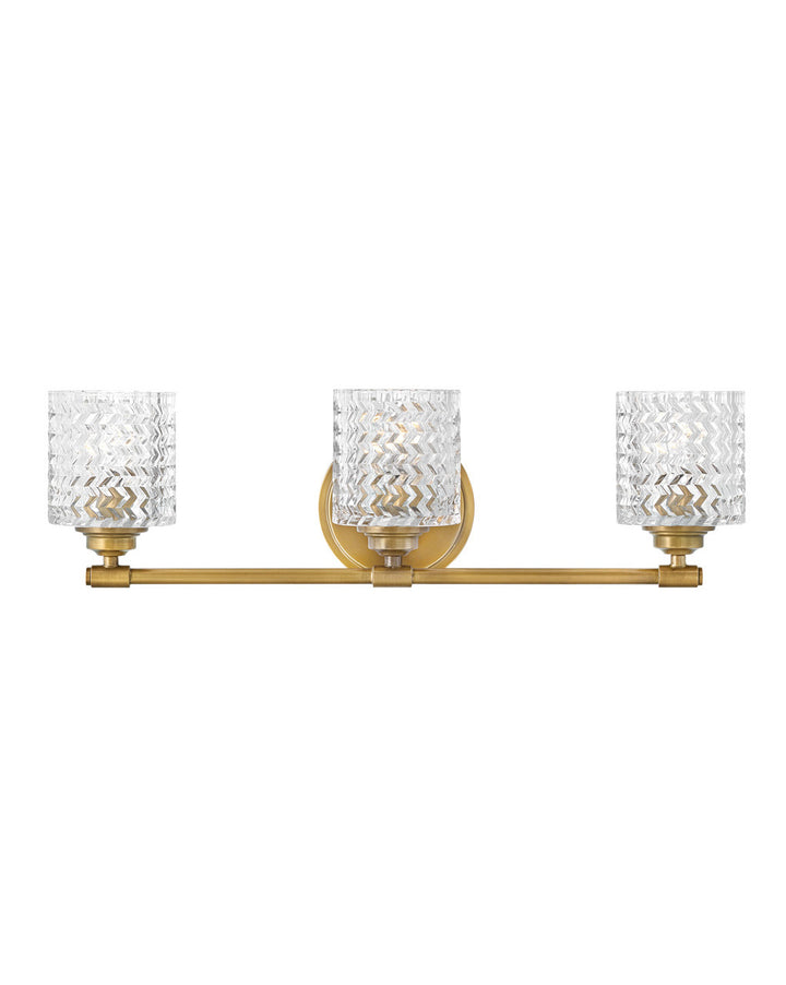 Hinkley Elle Bath Bar Vanity Lights Hinkley Heritage Brass 6.5x24.0x7.5 