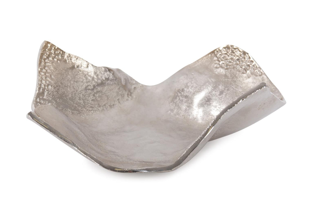 Howard Elliott Collection Aluminum Champagne Silver Hammered Small Bowl Bowls Howard Elliott Collection   