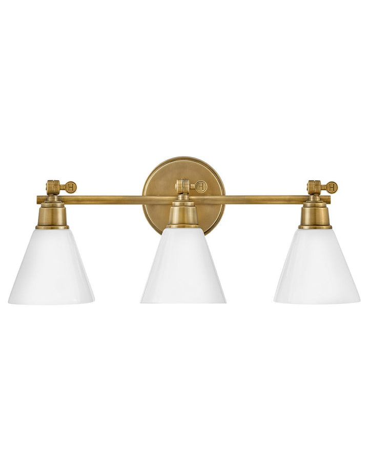 Hinkley Arti Bath Bar Vanity Lights Hinkley Heritage Brass 7.0x24.0x10.0 