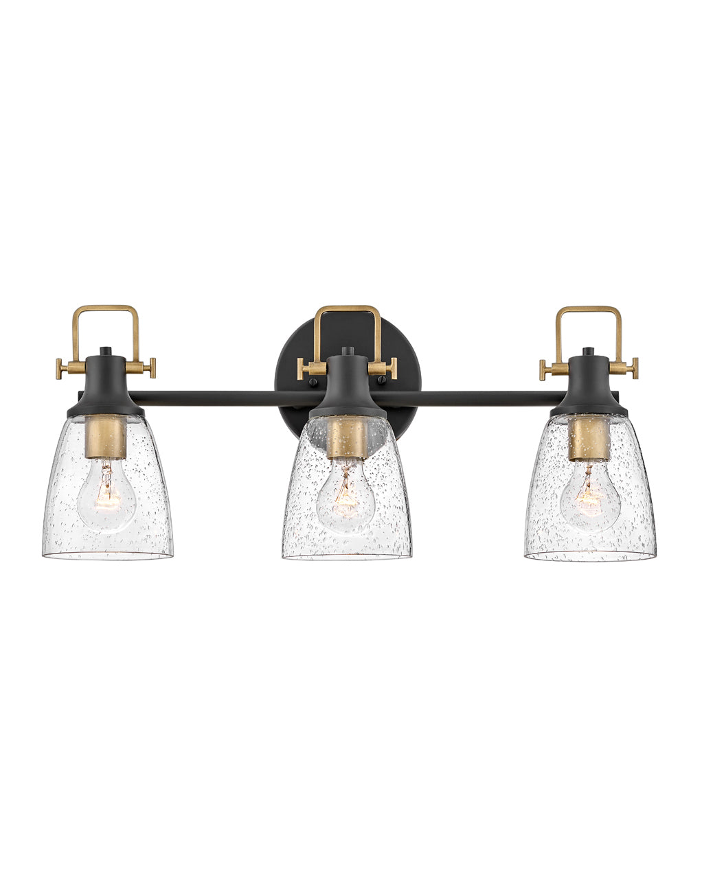 Hinkley Easton Bath Bar Vanity Lights Hinkley Black 6.25x24.0x10.5 