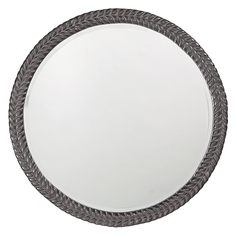 Howard Elliott Collection Amelia Mirror - Glossy Charcoal Mirrors Howard Elliott Collection   