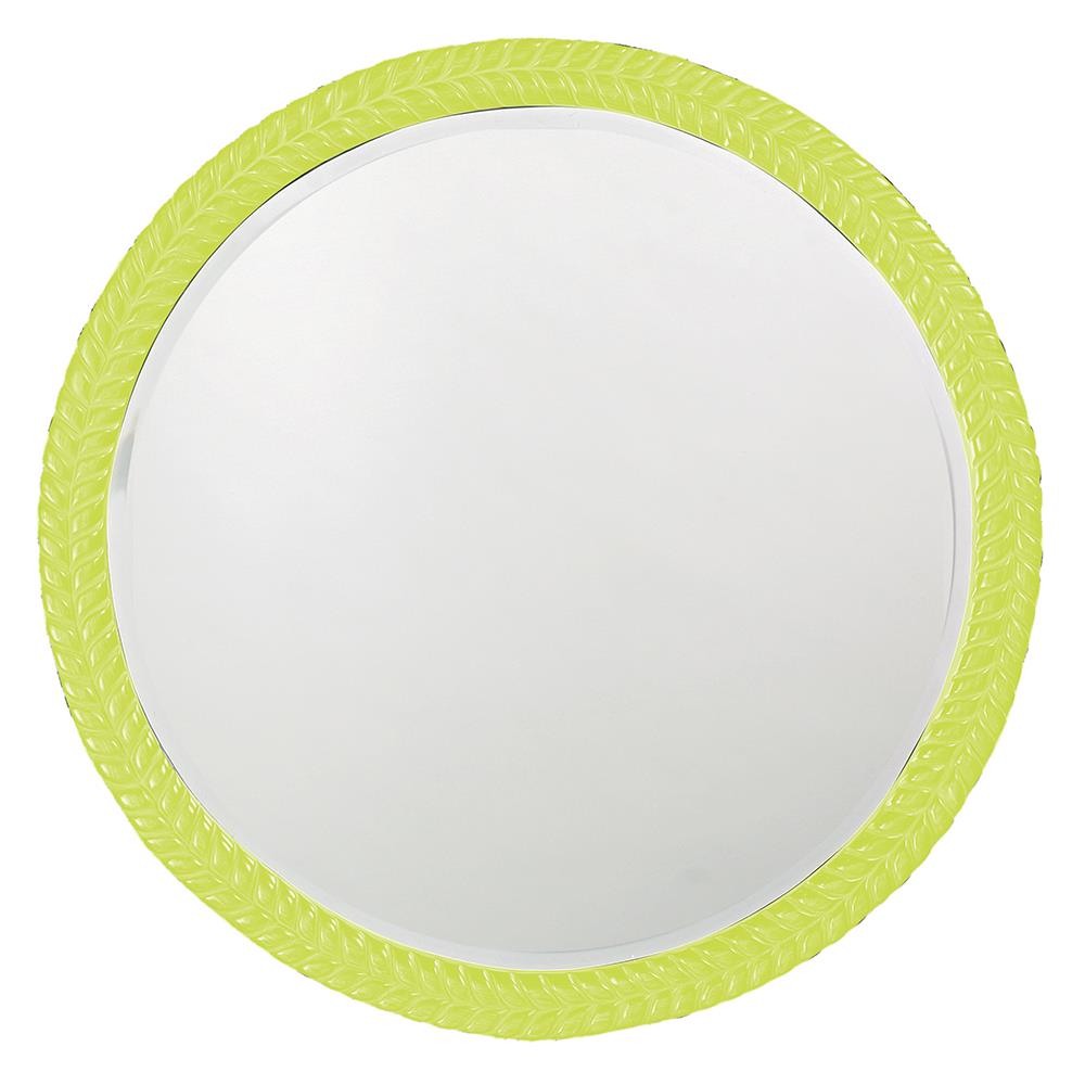 Howard Elliott Collection Amelia Mirror - Glossy Green Mirrors Howard Elliott Collection   