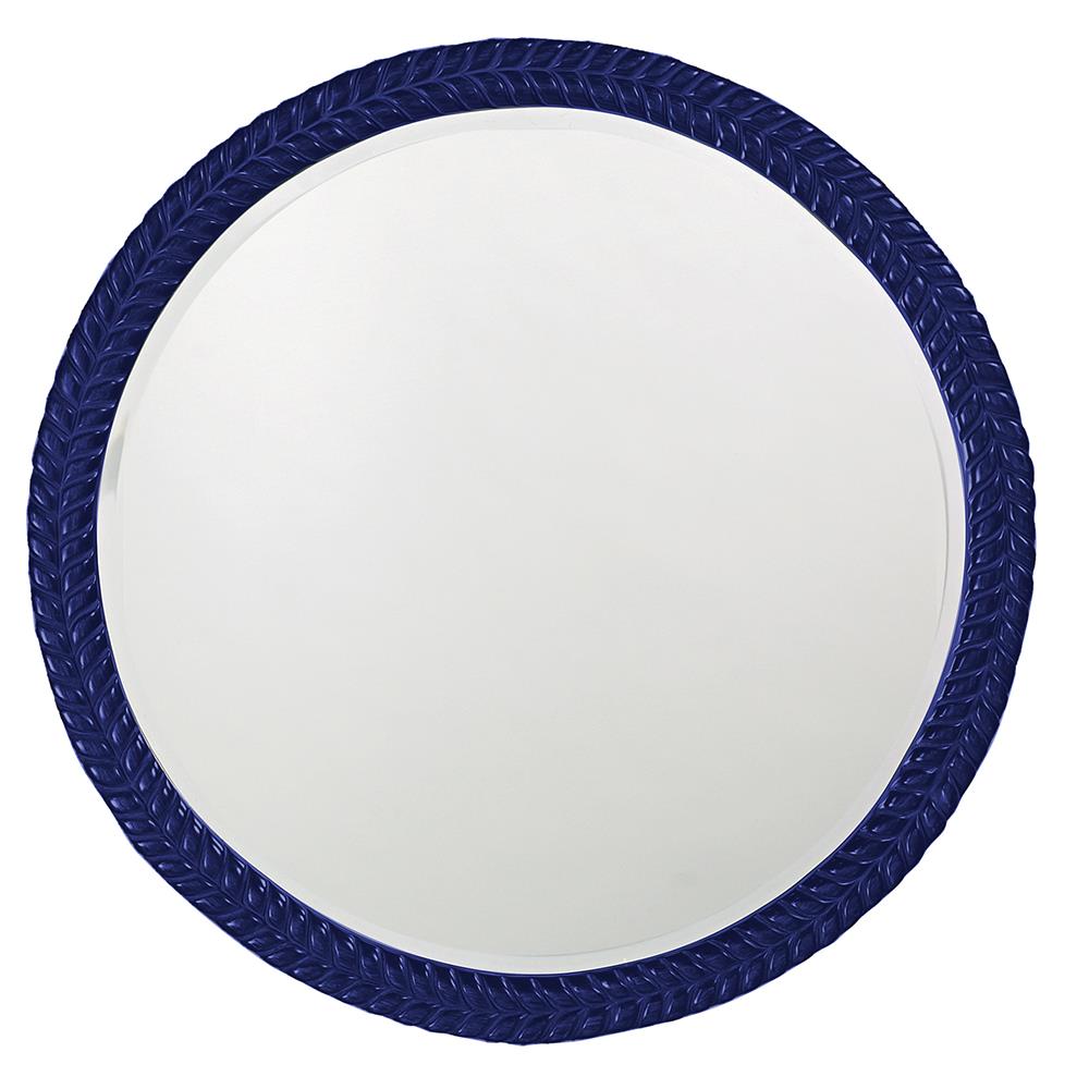 Howard Elliott Collection Amelia Mirror - Glossy Navy Mirrors Howard Elliott Collection   