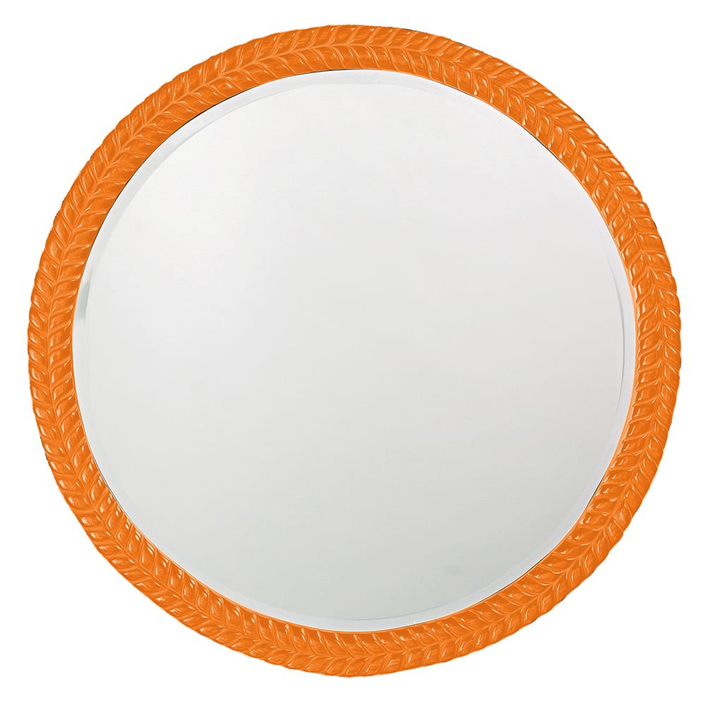 Howard Elliott Collection Amelia Mirror - Glossy Orange Mirrors Howard Elliott Collection   