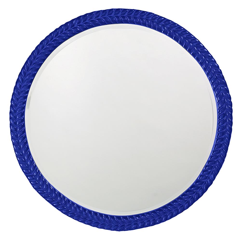 Howard Elliott Collection Amelia Mirror - Glossy Royal Blue Mirrors Howard Elliott Collection   