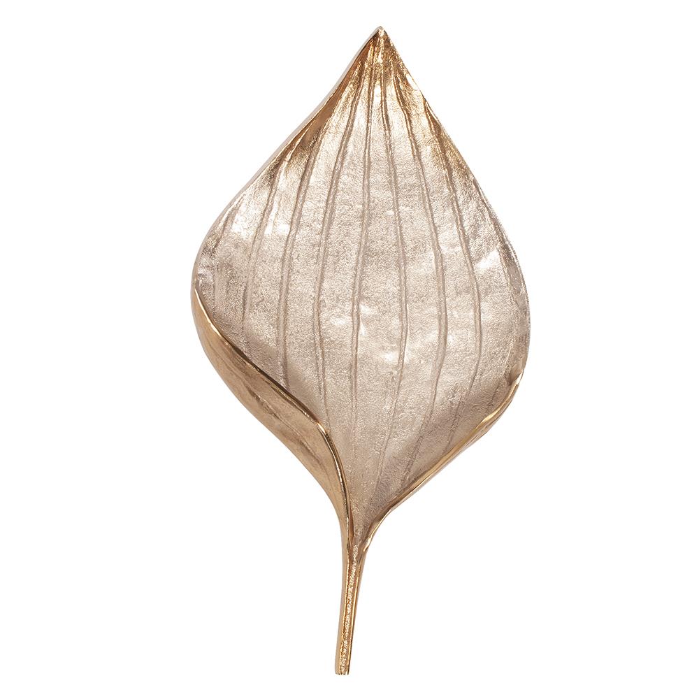 Howard Elliott Collection Champagne Leaf Wall Decor, Medium