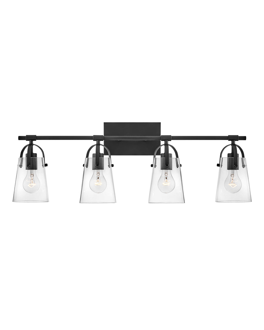 Hinkley Foster Bath Bar Bath Vanity Light Hinkley Black 6.5x31.75x10.75 