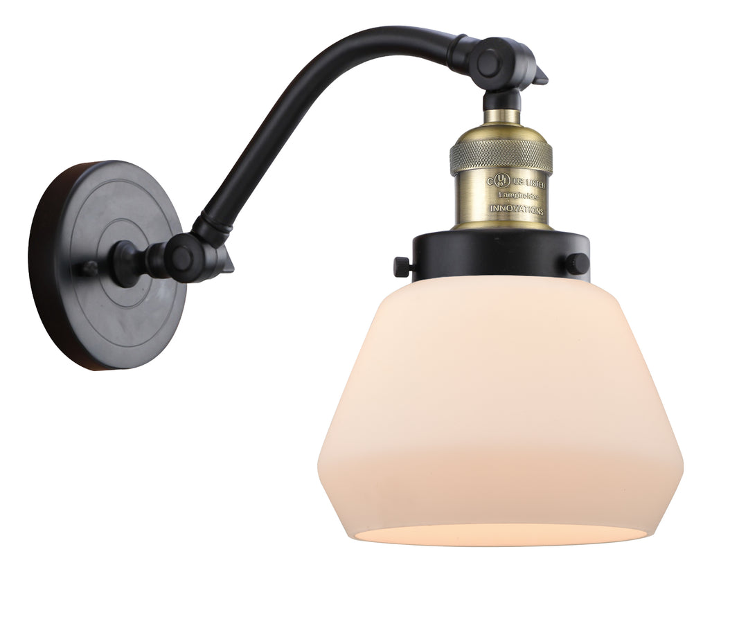 Innovations Lighting Fulton Sconce - Black Antique Brass