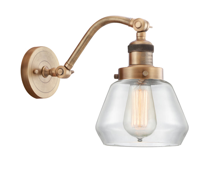 Innovations Lighting Fulton Sconce - Brushed Brass Wall Sconces Innovations Lighting   