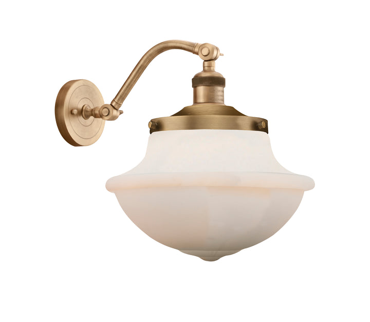 Innovations Lighting Oxford 8" Sconce - Brushed Brass Wall Sconces Innovations Lighting Matte White ; Glass Type: Frosted  