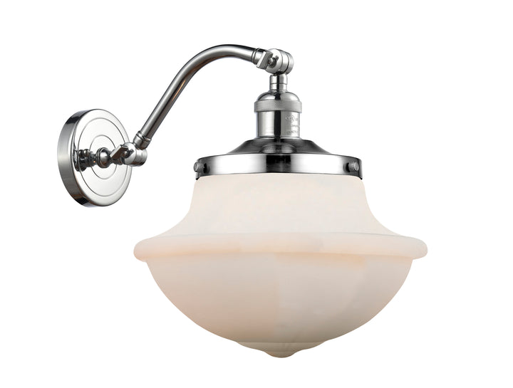 Innovations Lighting Oxford 8" Sconce - Polished Chrome Wall Sconces Innovations Lighting Matte White ; Glass Type: Frosted  