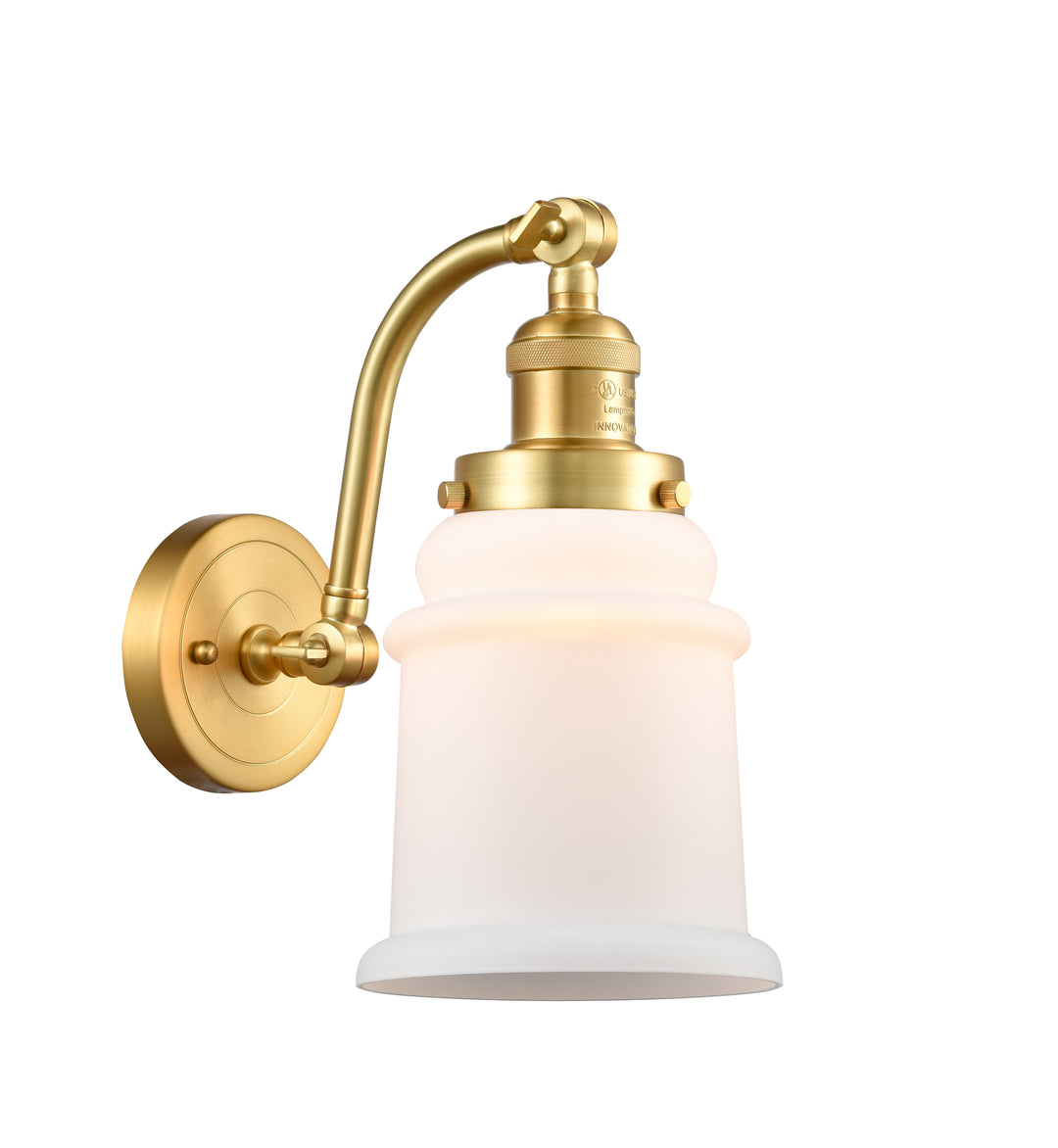 Innovations Lighting Canton 6" Sconce - Satin Gold Wall Sconces Innovations Lighting   