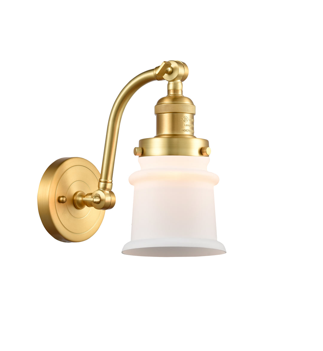 Innovations Lighting Canton 5" Sconce - Satin Gold Wall Sconces Innovations Lighting   