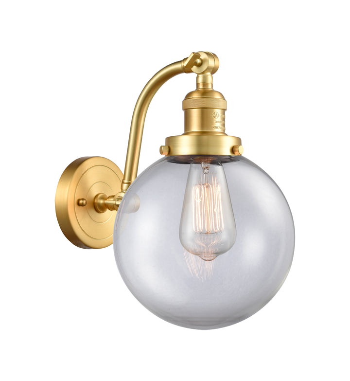 Innovations Lighting Beacon 8" Sconce - Satin Gold Wall Sconces Innovations Lighting   