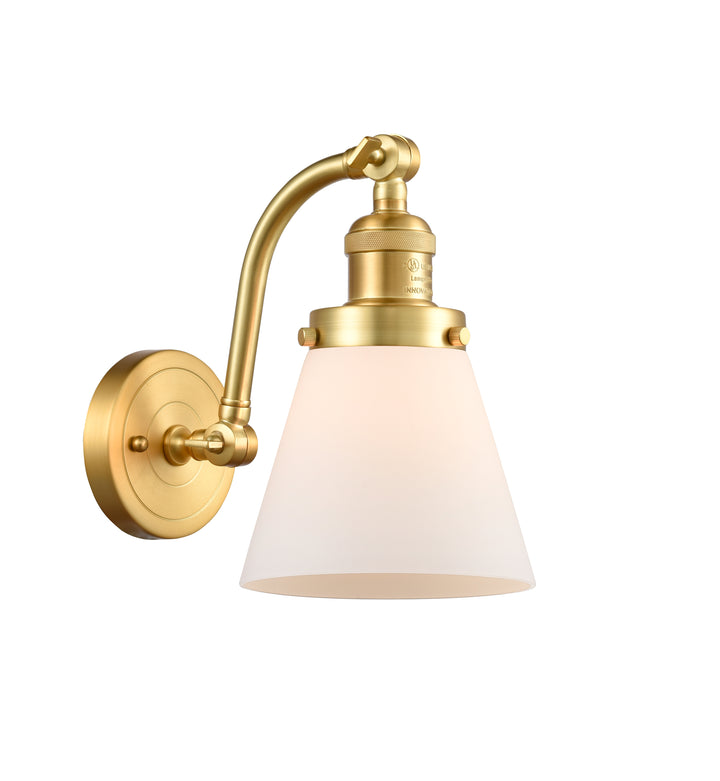 Innovations Lighting Cone 6" Sconce - Satin Gold Wall Sconces Innovations Lighting   