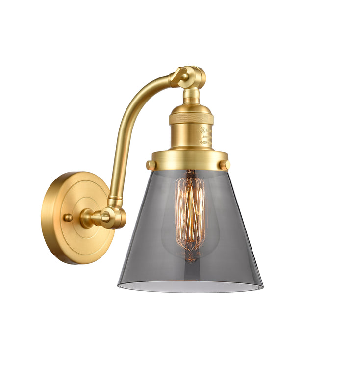 Innovations Lighting Cone 6" Sconce - Satin Gold Wall Sconces Innovations Lighting   