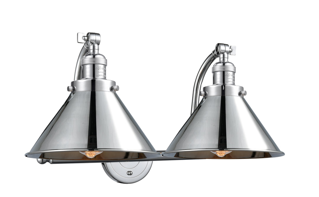 Innovations Lighting Briarcliff 10" Bath Vanity Light - Polished Chrome Vanity Lights Innovations Lighting   