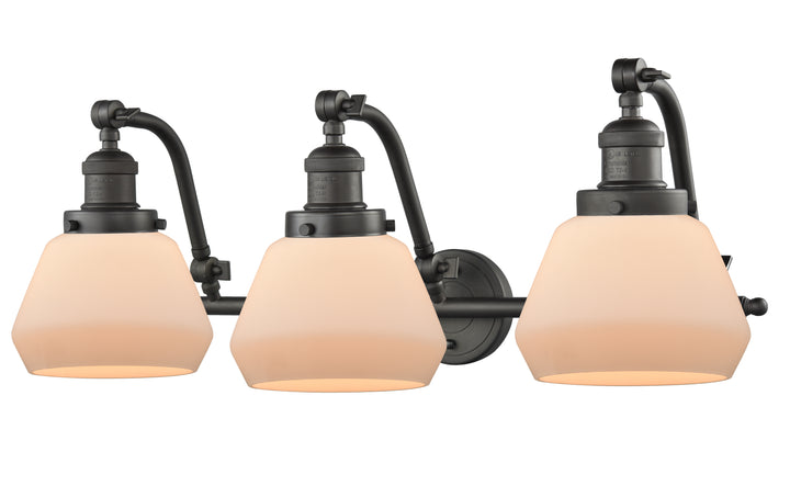 Innovations Lighting Fulton Bath Vanity Light - Oil Rubbed Bronze Vanity Lights Innovations Lighting Matte White ; Glass Type: Frosted  