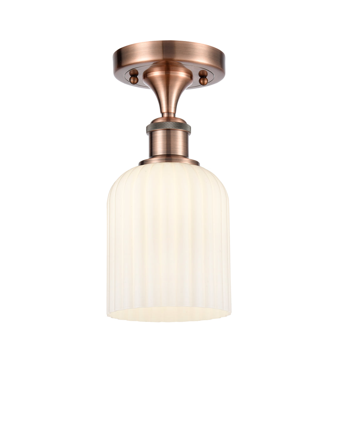 Innovations Lighting Bridal Veil 5" Semi-Flush Mount - Antique Copper Ceiling Semi Flush Mounts Innovations Lighting   