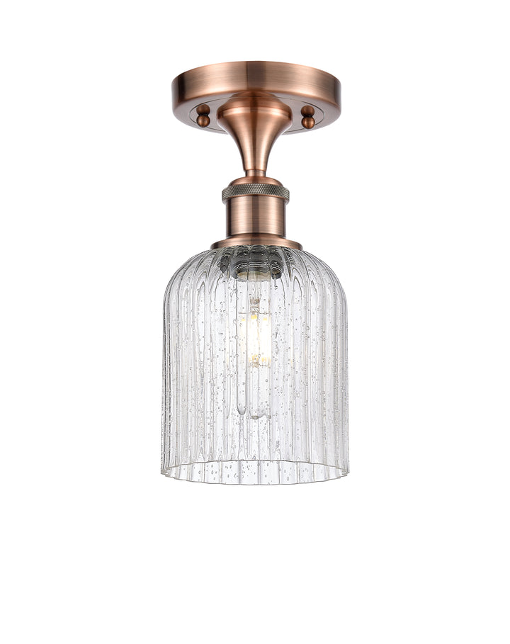 Innovations Lighting Bridal Veil 5" Semi-Flush Mount - Antique Copper Ceiling Semi Flush Mounts Innovations Lighting   