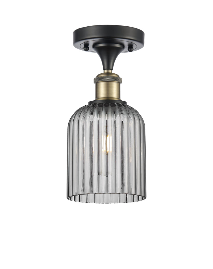 Innovations Lighting Bridal Veil 5" Semi-Flush Mount - Black Antique Brass Ceiling Semi Flush Mounts Innovations Lighting   