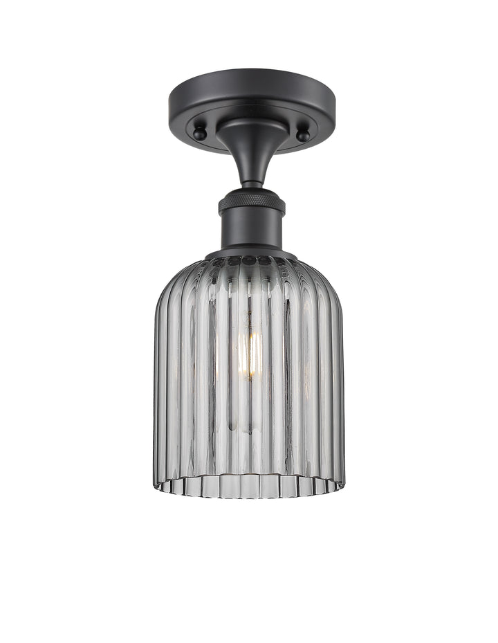 Innovations Lighting Bridal Veil 5" Semi-Flush Mount - Matte Black Ceiling Semi Flush Mounts Innovations Lighting   