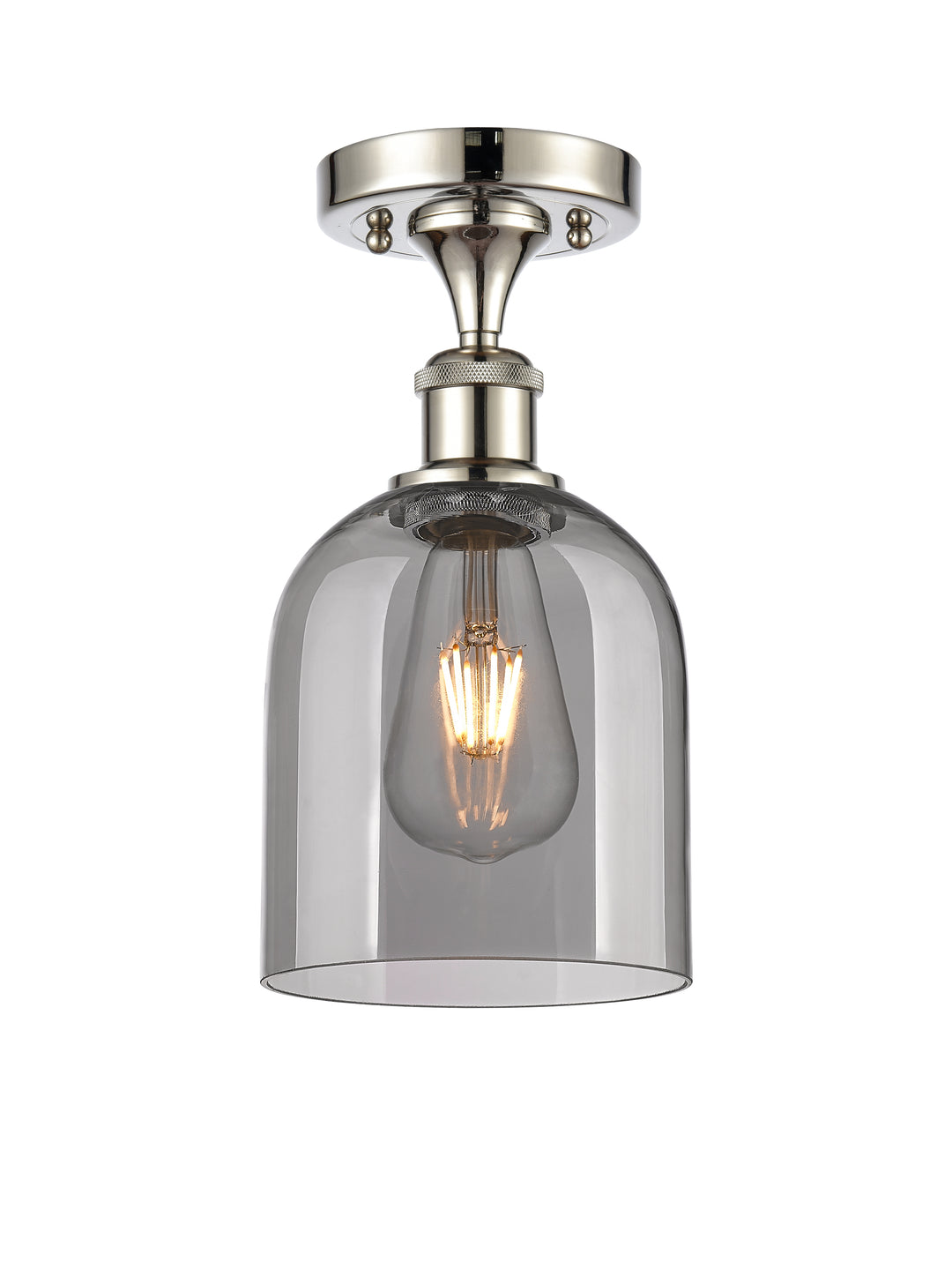 Innovations Lighting Bella 6" Semi-Flush Mount - Polished Nickel Ceiling Semi Flush Mounts Innovations Lighting   