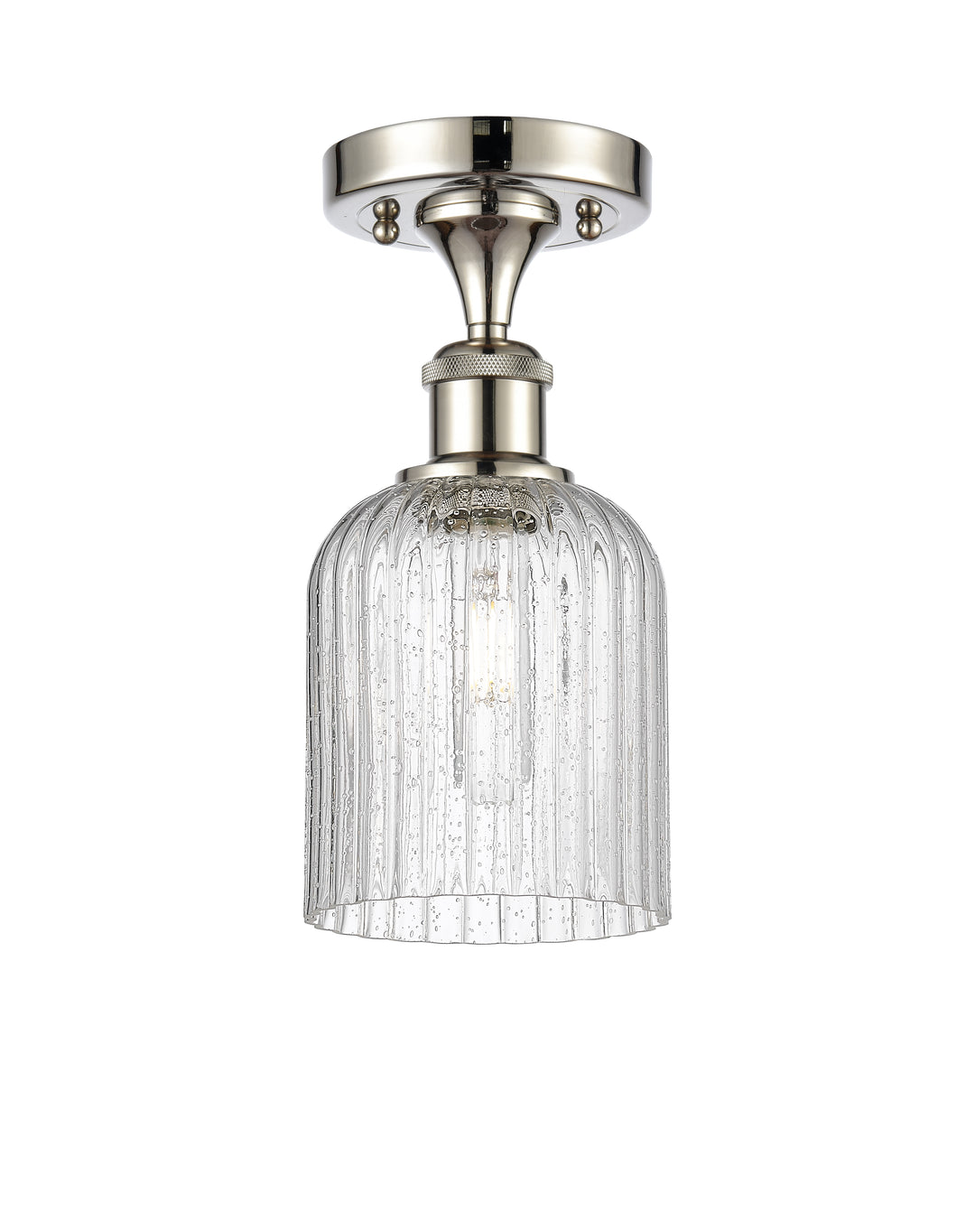 Innovations Lighting Bridal Veil 5" Semi-Flush Mount - Polished Nickel Ceiling Semi Flush Mounts Innovations Lighting   