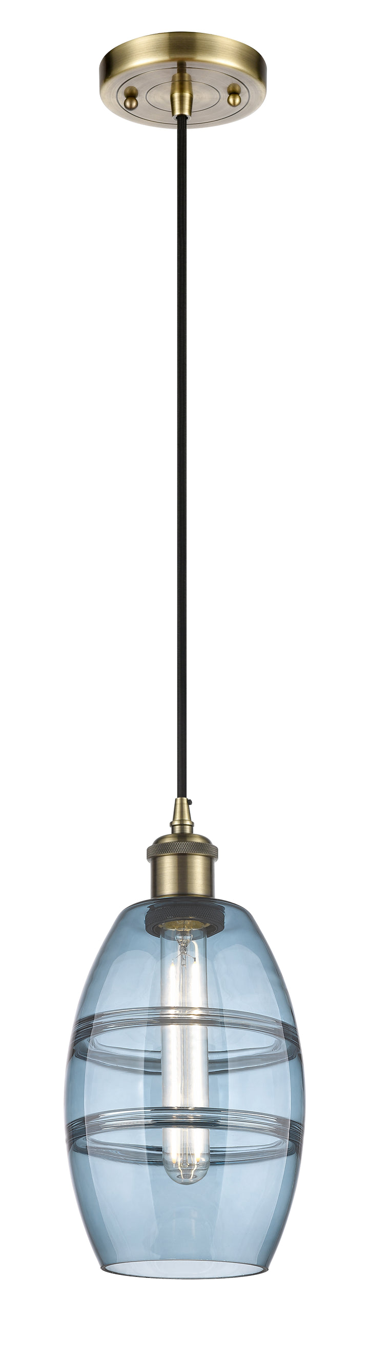 Innovations Lighting Vaz 6" Mini Pendant - Antique Brass Mini-Pendants Innovations Lighting   