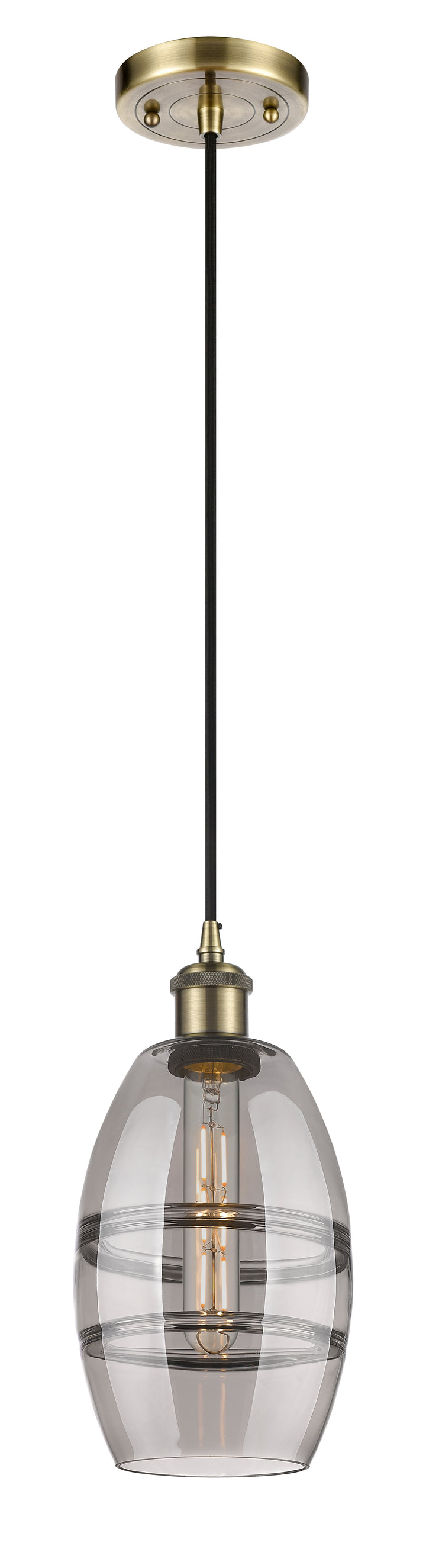 Innovations Lighting Vaz 6" Mini Pendant - Antique Brass Mini-Pendants Innovations Lighting   