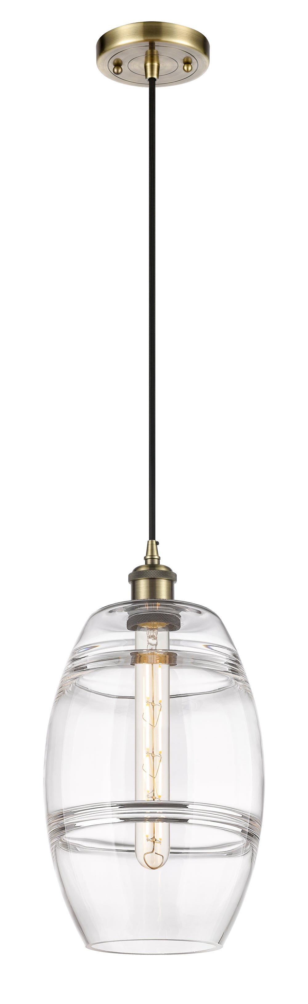 Innovations Lighting Vaz 8" Mini Pendant - Antique Brass Mini-Pendants Innovations Lighting   