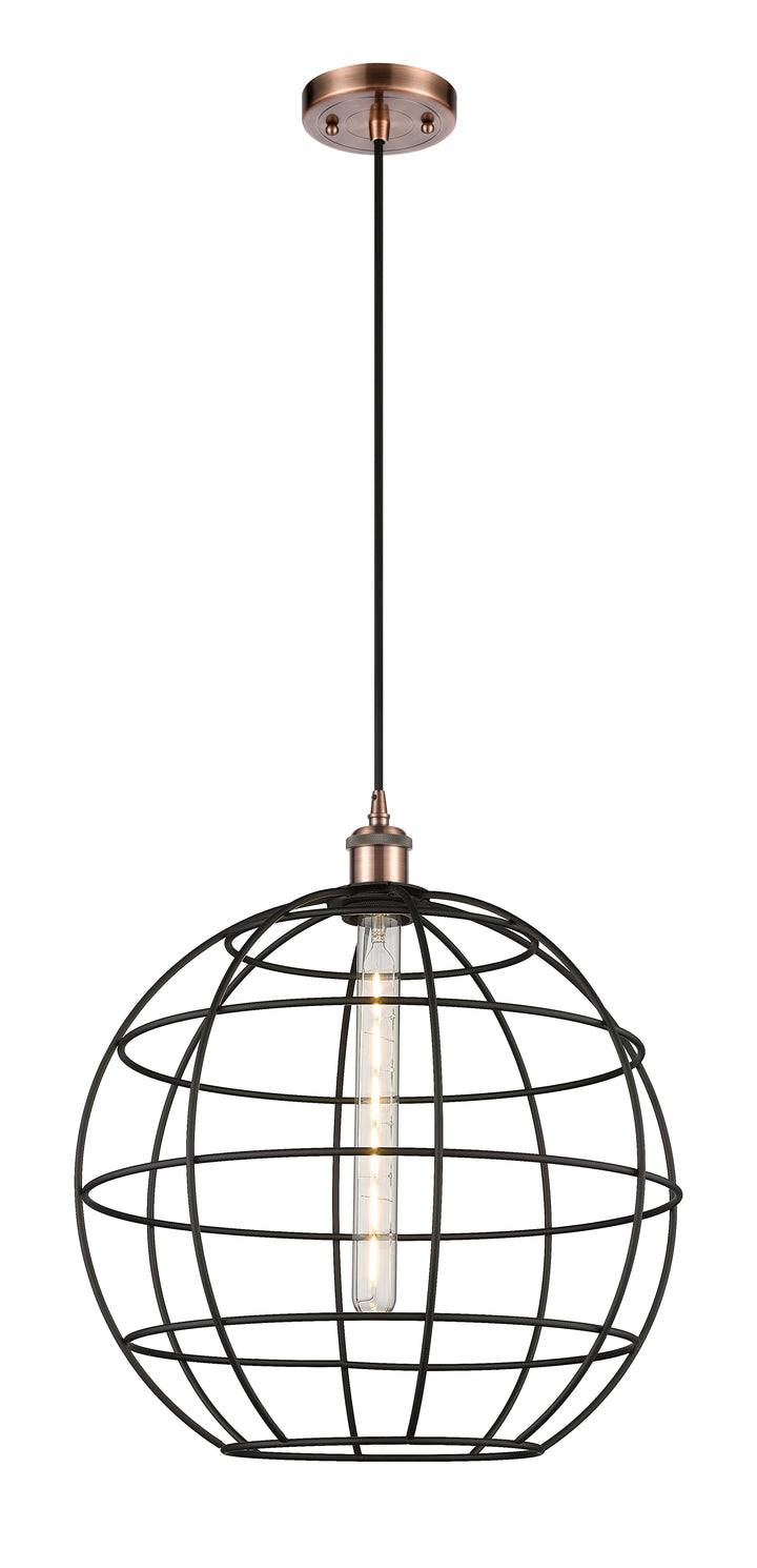 Innovations Lighting Lake Placid 16" Mini Pendant - Antique Copper Mini-Pendants Innovations Lighting   