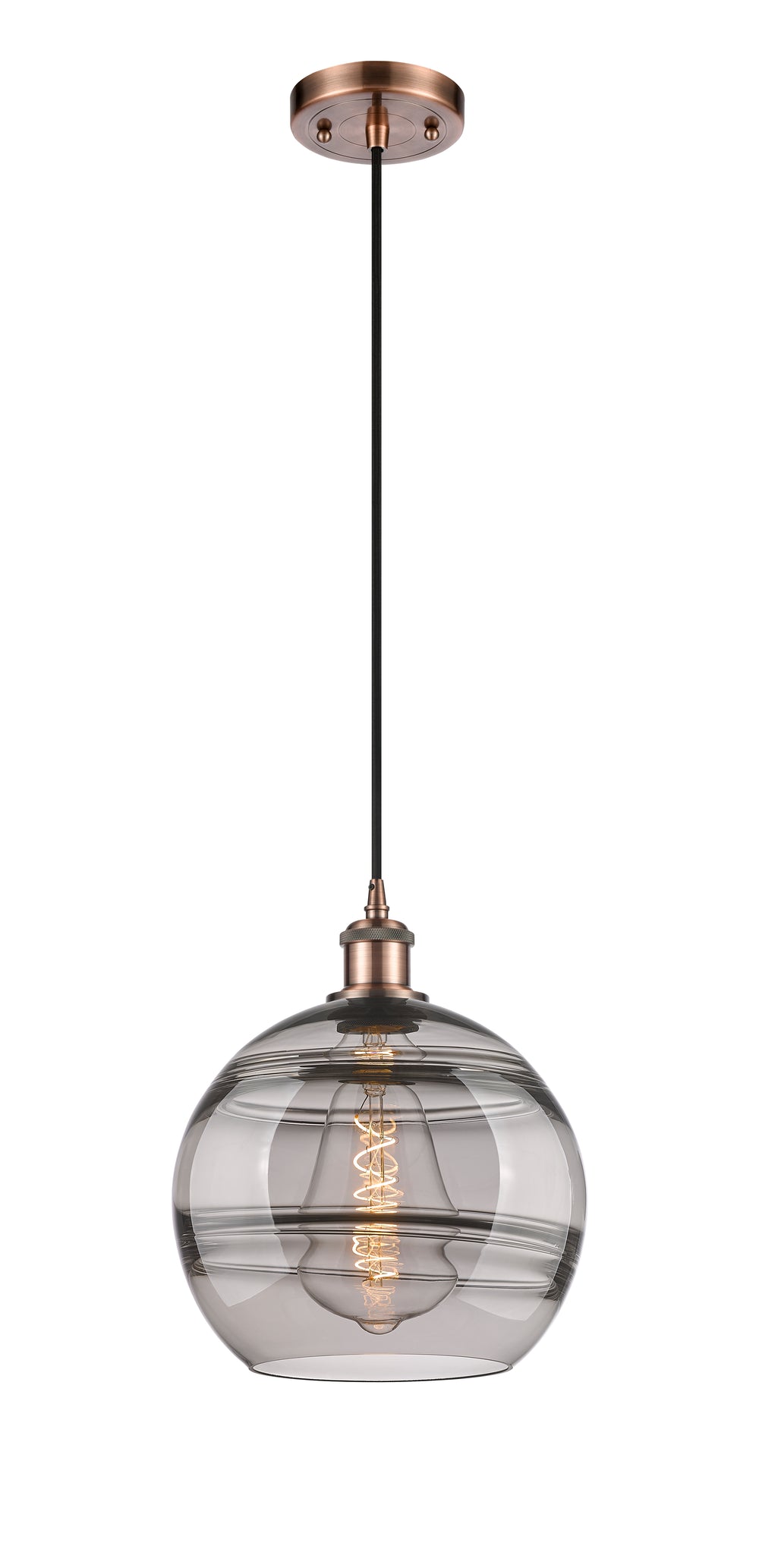 Innovations Lighting Rochester 10" Mini Pendant - Antique Copper