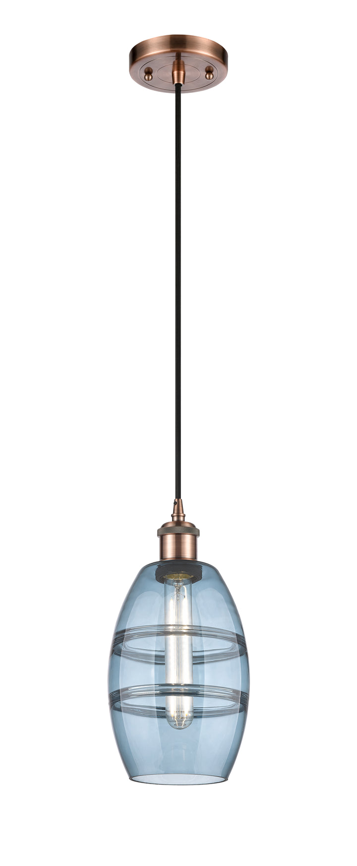 Innovations Lighting Vaz 6" Mini Pendant - Antique Copper Mini-Pendants Innovations Lighting   