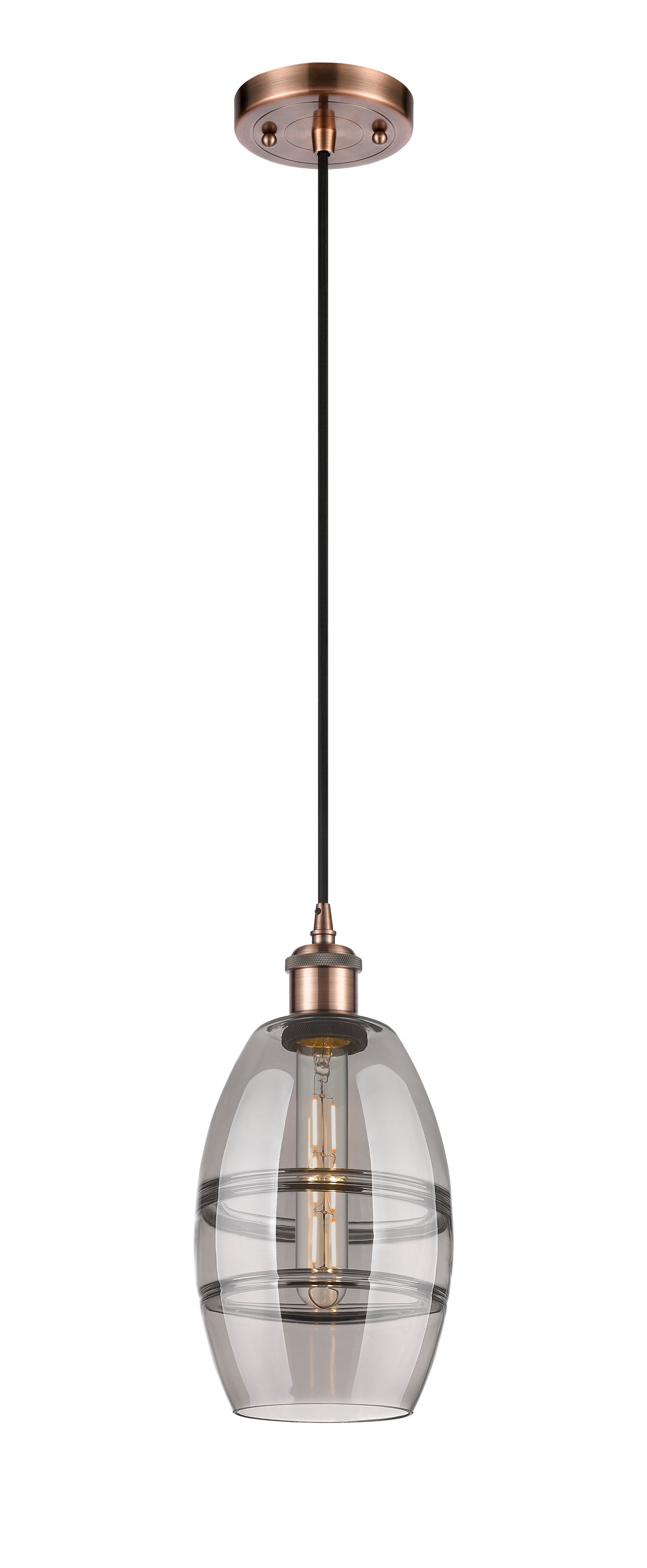 Innovations Lighting Vaz 6" Mini Pendant - Antique Copper Mini-Pendants Innovations Lighting   