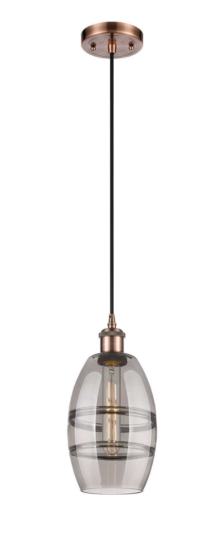 Innovations Lighting Vaz 6" Mini Pendant - Antique Copper