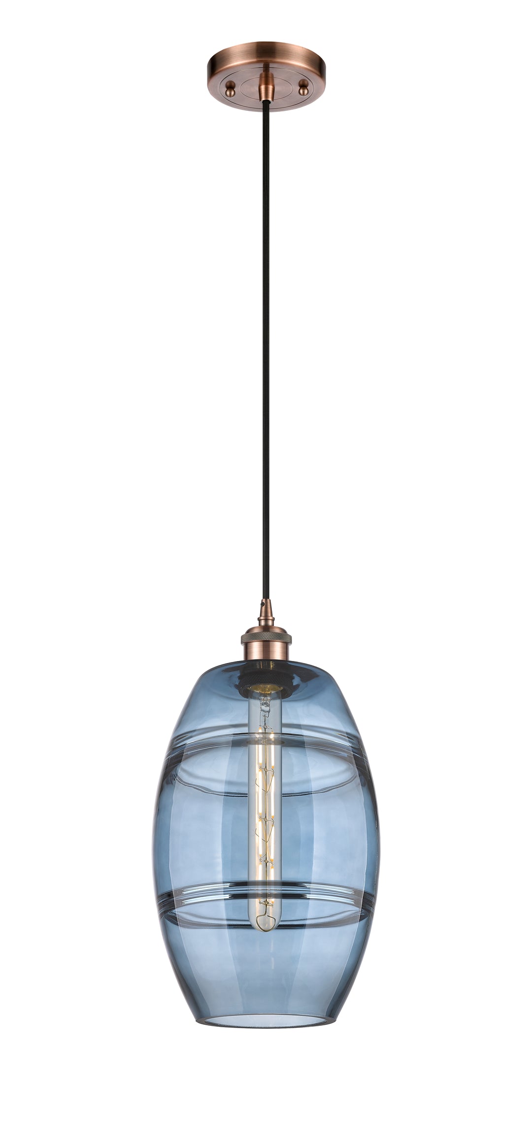 Innovations Lighting Vaz 8" Mini Pendant - Antique Copper Mini-Pendants Innovations Lighting   