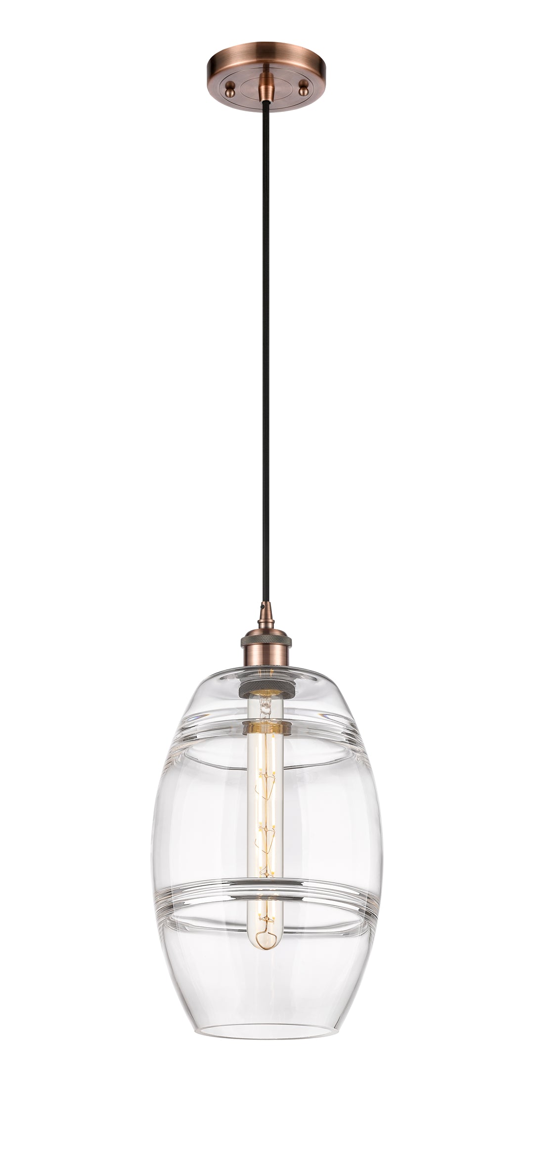 Innovations Lighting Vaz 8" Mini Pendant - Antique Copper Mini-Pendants Innovations Lighting   