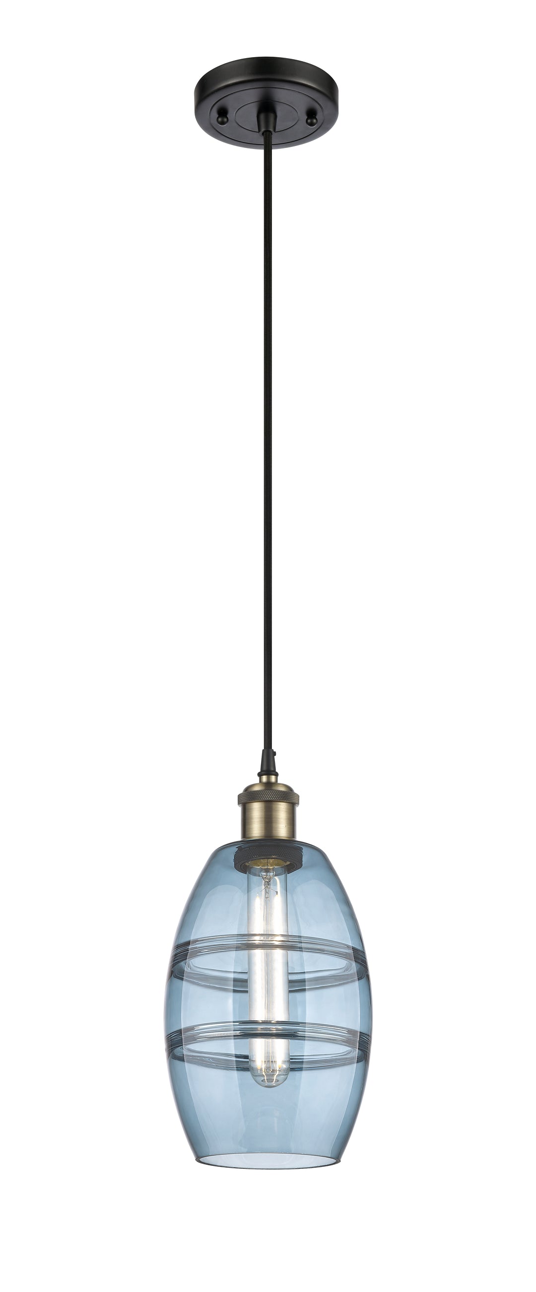 Innovations Lighting Vaz 6" Mini Pendant - Black Antique Brass Mini-Pendants Innovations Lighting   