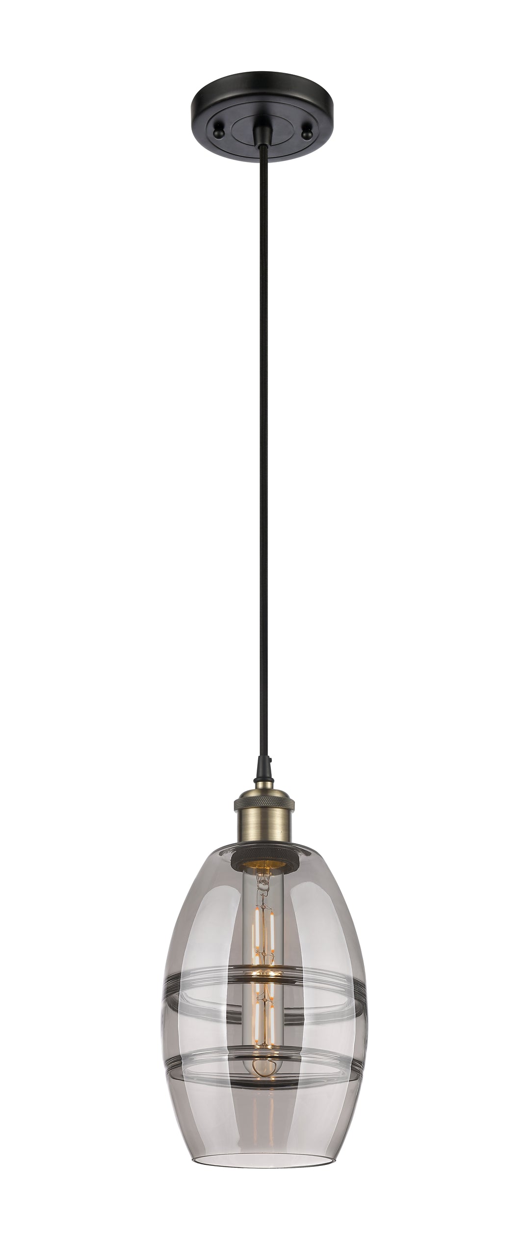 Innovations Lighting Vaz 6" Mini Pendant - Black Antique Brass Mini-Pendants Innovations Lighting   