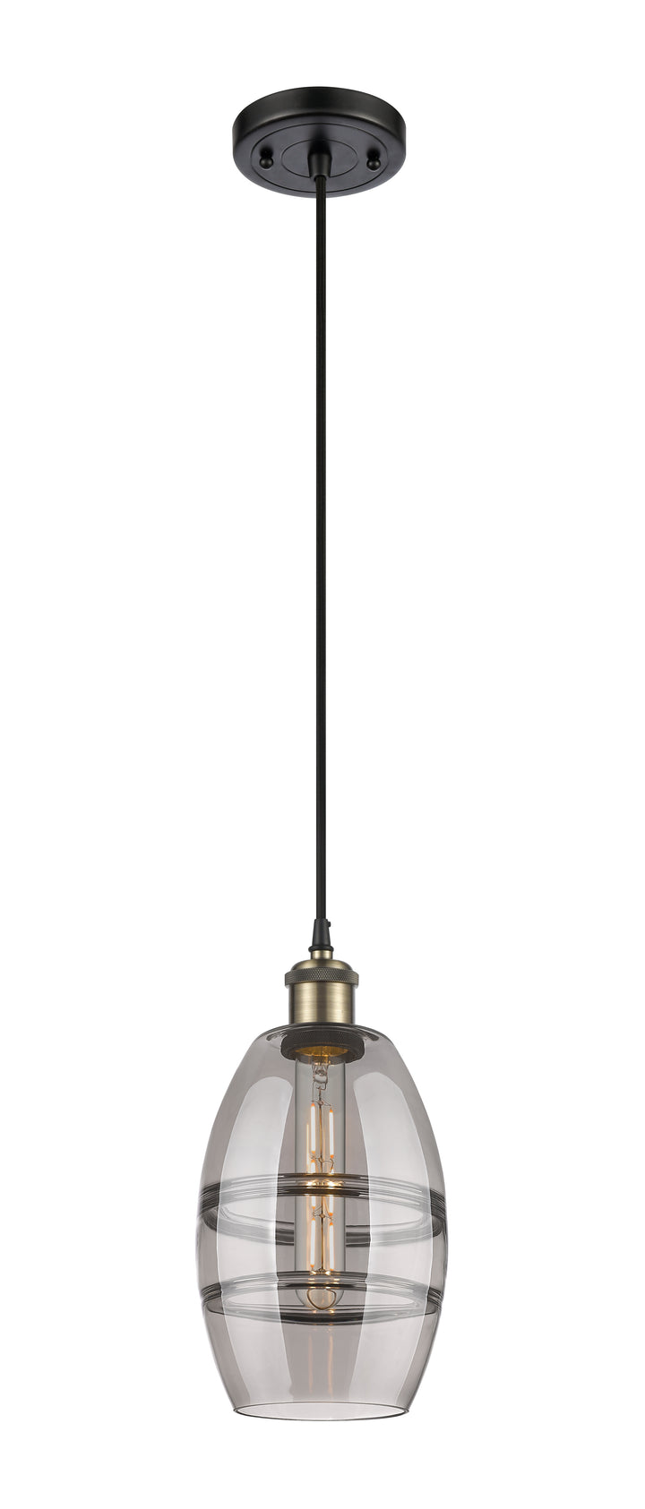 Innovations Lighting Vaz 6" Mini Pendant - Black Antique Brass Mini-Pendants Innovations Lighting   