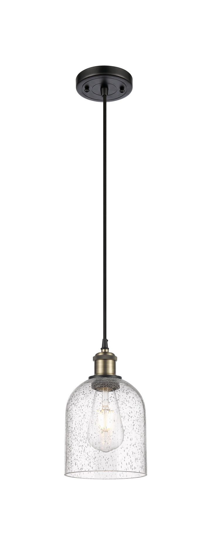 Innovations Lighting Bella 6" Mini Pendant - Black Antique Brass Mini-Pendants Innovations Lighting   