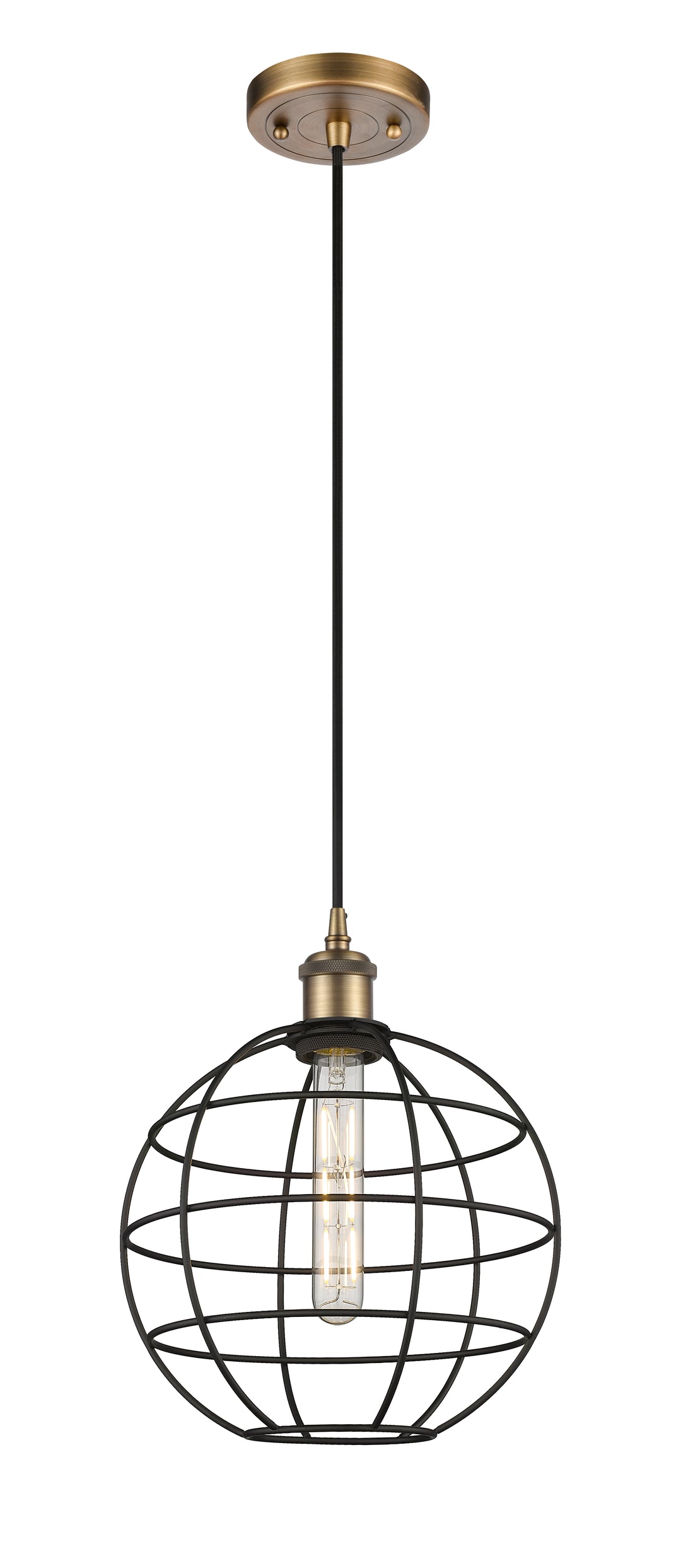 Innovations Lighting Lake Placid 10" Mini Pendant - Brushed Brass Mini-Pendants Innovations Lighting   