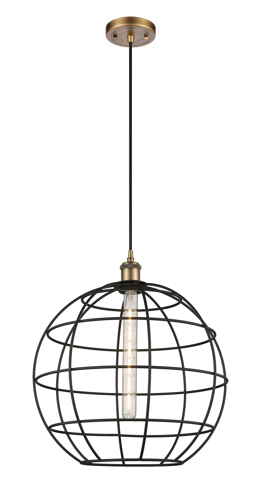 Innovations Lighting Lake Placid 16" Mini Pendant - Brushed Brass Mini-Pendants Innovations Lighting   