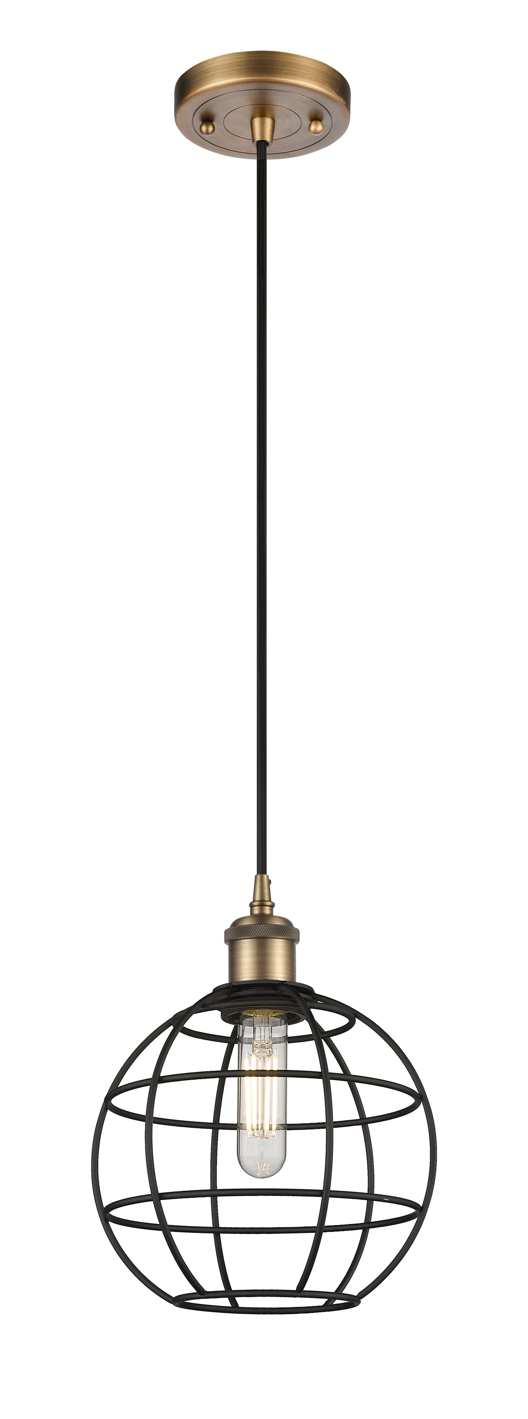 Innovations Lighting Lake Placid 8" Mini Pendant - Brushed Brass Mini-Pendants Innovations Lighting   