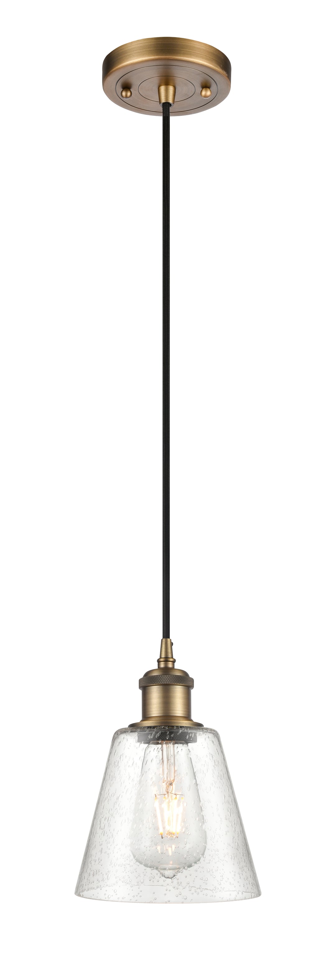 Innovations Lighting Caton 6" Mini Pendant - Brushed Brass Mini-Pendants Innovations Lighting   