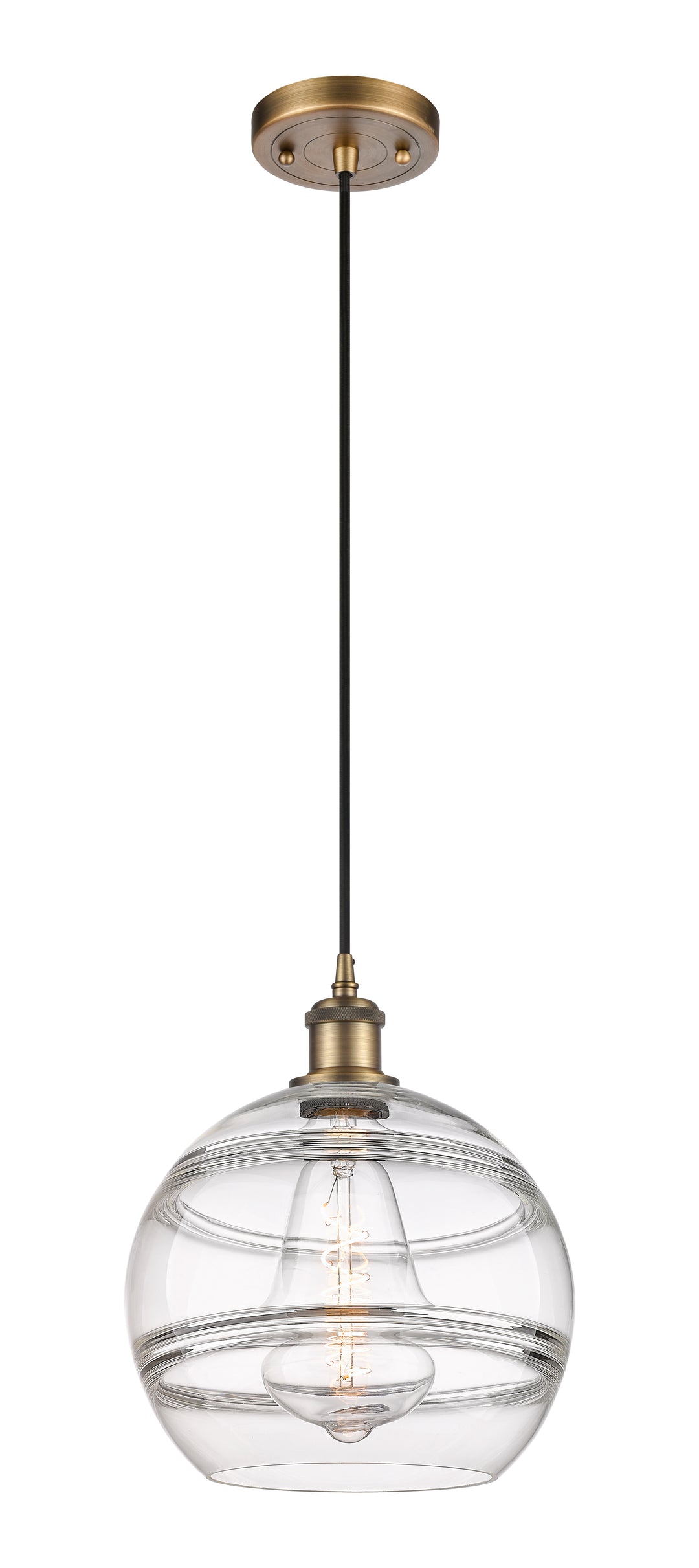 Innovations Lighting Rochester 10" Mini Pendant - Brushed Brass