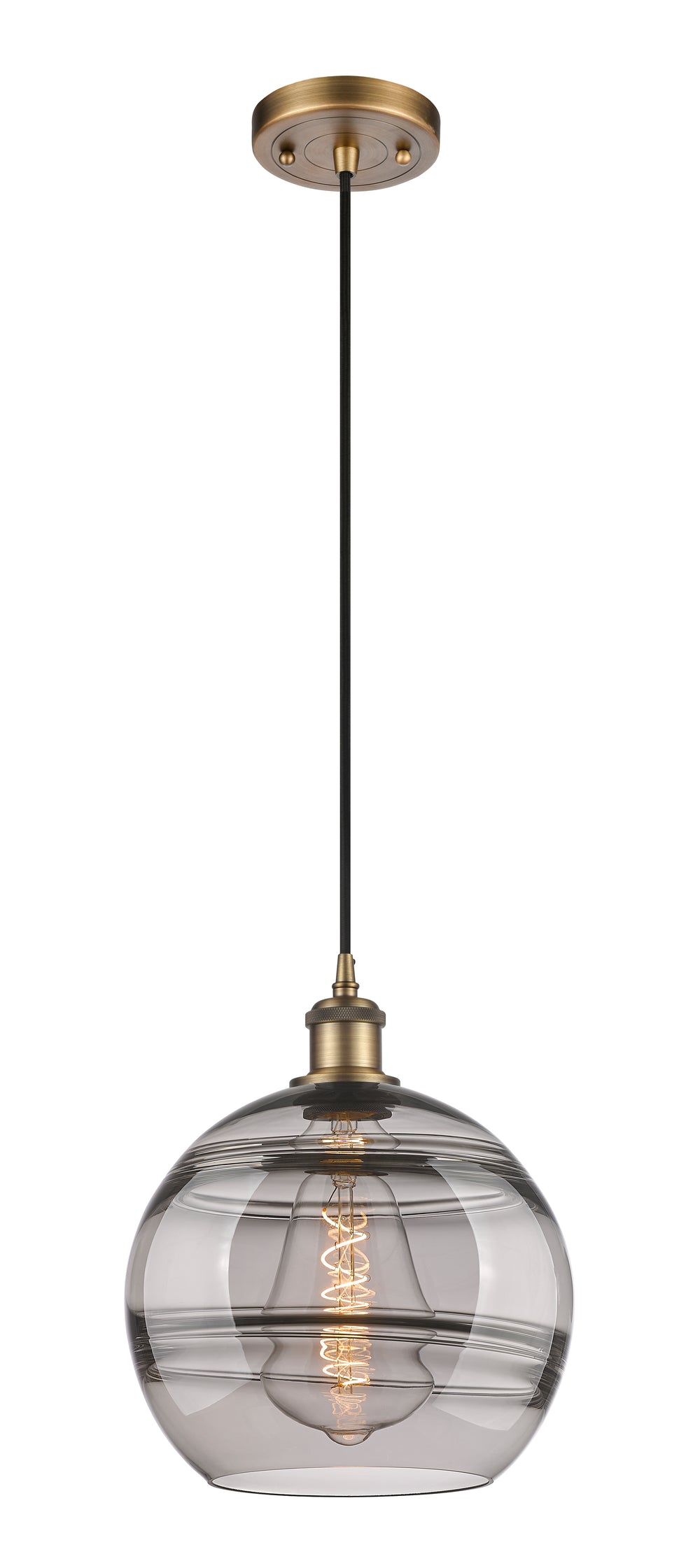 Innovations Lighting Rochester 10" Mini Pendant - Brushed Brass