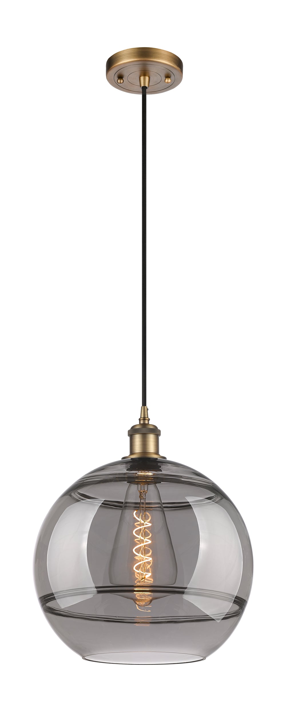 Innovations Lighting Rochester 12" Mini Pendant - Brushed Brass